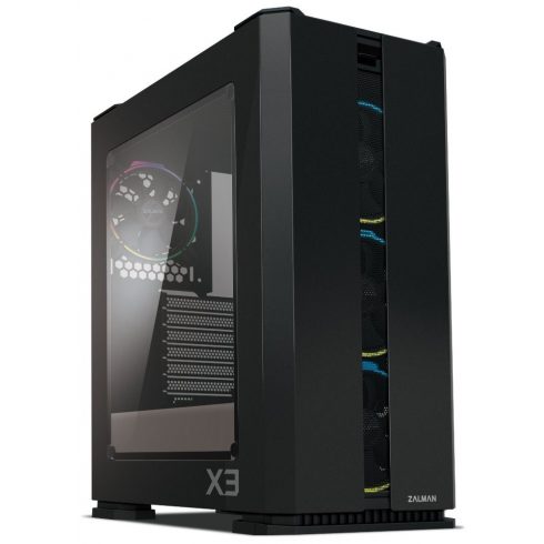 Zalman kućište X3 CRNO / Middle tower / ATX / USB 3.0 / USB 2.0 / transparentna strana