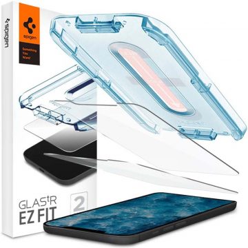   Spigen Glas.TR EZ Fit 2-Pack - kaljeno staklo za iPhone 12 / iPhone 12 Pro (prozirno)