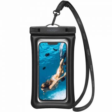   Spigen A610 Universal Waterproof Float Case - Torbica za pametne telefone do 6,9" (crna)