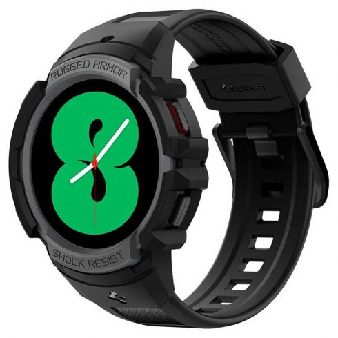 Spigen Rugged Armor Pro - remen + torbica za Samsung Galaxy Watch 4 / 5 44 mm (grafit)