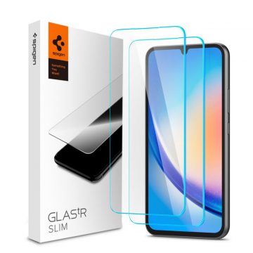   Spigen Glas.TR Slim 2-Pack - Kaljeno staklo za Samsung Galaxy A34 5G