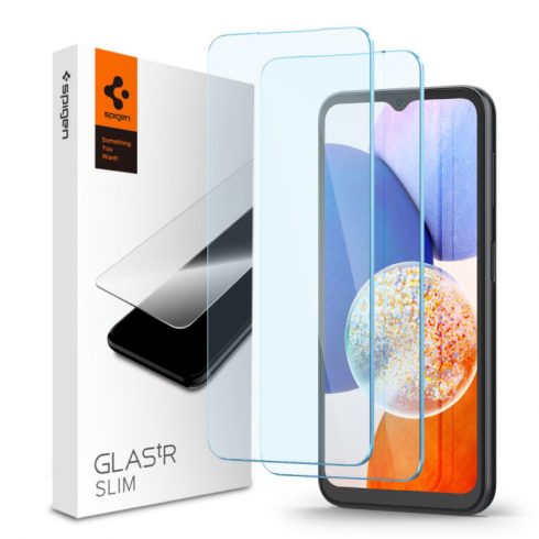 Spigen Glas.TR Slim 2-Pack - Kaljeno staklo za Samsung Galaxy A14 5G