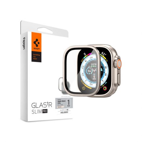 Spigen Glas.TR Slim Pro - Kaljeno staklo za Apple Watch Ultra 49 mm (Titanium)