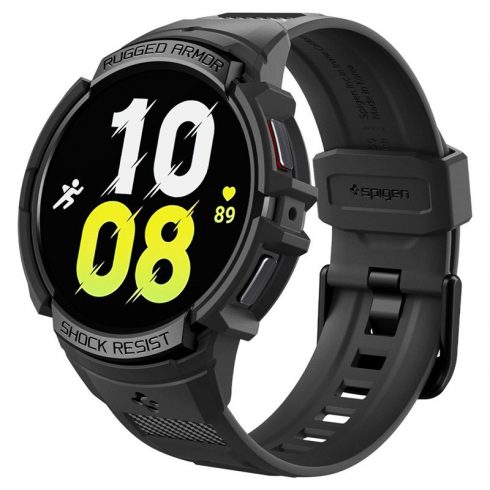 Spigen Rugged Armor Pro - remen + torbica za Samsung Galaxy Watch 6 40 mm (crna)