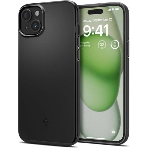 Spigen Thin Fit - Futrola za iPhone 15 Plus (crna)