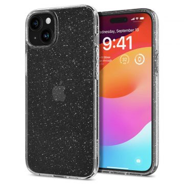   Spigen Liquid Crystal Glitter - maska ​​za iPhone 15 Plus (prozirna)