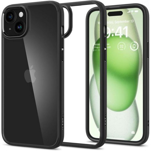 Spigen Ultra Hybrid - maska ​​za iPhone 15 Plus (mat crna)