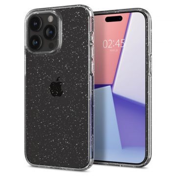   Spigen Liquid Crystal Glitter - maska ​​za iPhone 15 Pro (prozirna)