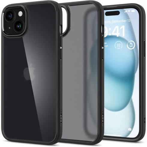 Spigen Ultra Hybrid - Maska za iPhone 15 (Frost Black)