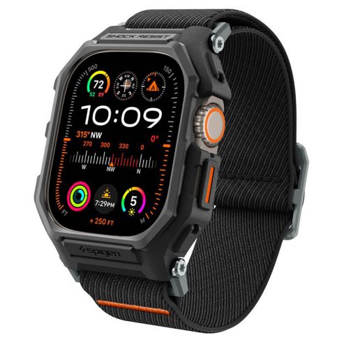 Spigen Lite Fit "Pro" - Torbica s remenom za Apple Watch Ultra 1/2 49 mm (Crna mat)