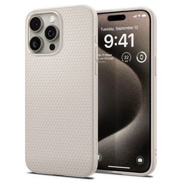   Spigen Liquid Air - Futrola za iPhone 15 Pro Max (prirodni titan)