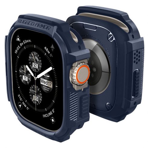 Spigen Rugged Armor - Torbica za Apple Watch Ultra 1/2 49 mm (Navy Blue)