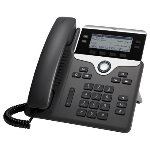 Cisco CP-7841-K9= IP telefon, zaslon s pozadinskim osvjetljenjem, 2x 10/100/1000 Base-T RJ-45 funkcija prekidača, PoE napajanje