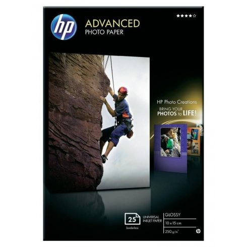 HP Advanced Glossy foto papir - 25 listova, 10 x 15 cm, za ispis bez obruba