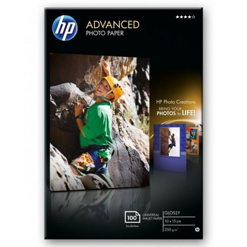 HP Advanced foto papir, sjajni 10 x 15 cm, bez obruba 100 listova 250 g