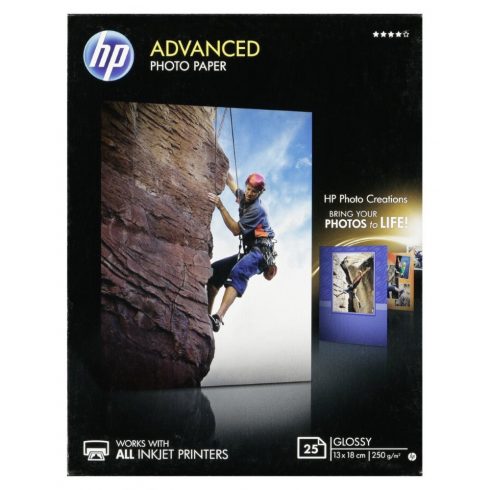 HP Advanced Glossy foto papir, 25 listova/13 x 18 cm, ispis bez obruba