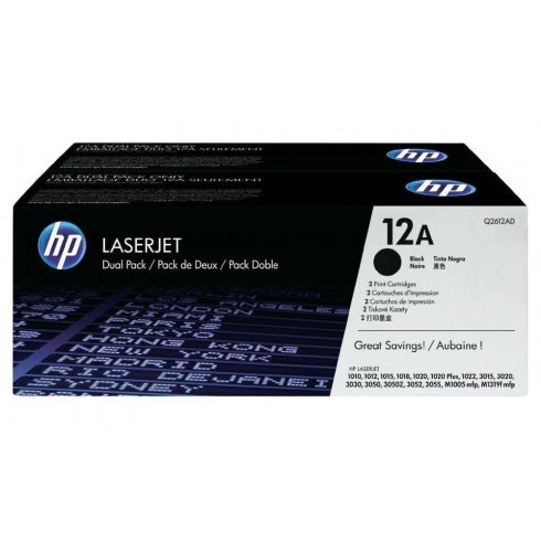 HP crni toner, Q2612AD, LJ 1010, 1022 - 2kom original