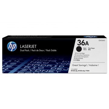   HP crni toner za LJ P1505, aQ 2000 stranica CB436AD 2kom original