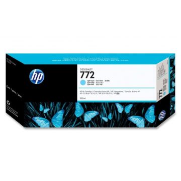 HP 772 Light Cyan DesignJet Ink Cartridge, 300 ml