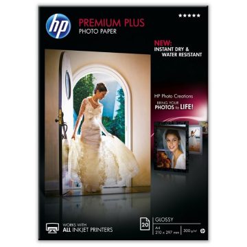   HP Premium Plus sjajni foto papir, 20 listova/A4/210 x 297 mm