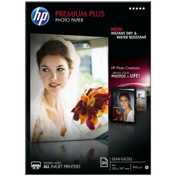   HP Premium Plus polusjajni foto-papir, 20 listova/A4/210 x 297 mm