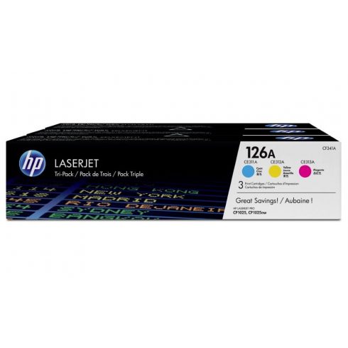 HP (126A) Tri-pack CF341A žuta, cijan, magenta - 1000 stranica