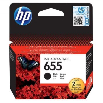 HP ink cartridge 655 black CZ109AE original