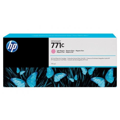 HP 771C Light Magenta DesignJet Ink Cartridge, 775 ml