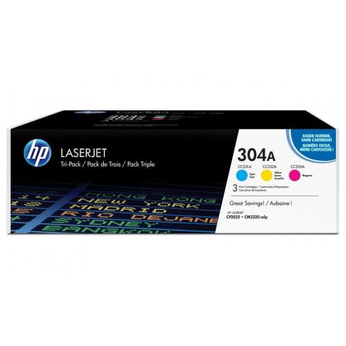 HP toner HP CF372AM za HP CLJ CM2320 / CP2025 (3x2800 str.) CMY - CC531A -533A - 3kom original