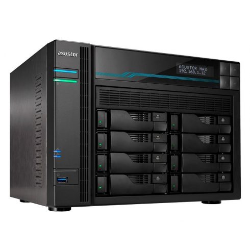 Asustor NAS AS6508T / 8x 2.5"/3.5" SATA III, 2x M.2/ Intel ATOM C3538 2.1 GHz/ 8GB/ 2x 10 GbE + 2x 2.5 GbE/ 2x USB 3.2