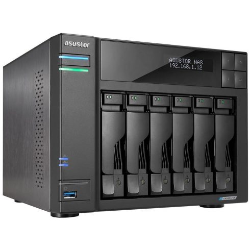 Asustor NAS AS6706T / 6x 2,5"/3,5" SATA III/ Celeron N5105 2.0 GHz/ 8GB/ 2x 2.5GbE/ 4x M.2/ PCIe / 2x USB 3.2/ HDMI+IR