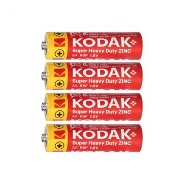 Kodak ZINC Super Heavy Duty AA LR6 baterije, 4 kom