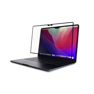   Moshi iVisor AG - Mat zaštitna folija za MacBook Air 13,6" M3 (2024) / M2 (2022) (crna/prozirna/mat)