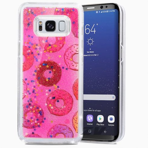 Zizo Liquid Glitter Star Case za Samsung Galaxy S8+ (Donuts)