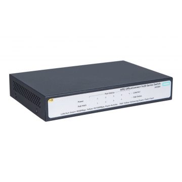   HPE prekidač 1420 5G PoE+ (32W) 5x 10/100/1000, PoE+, PoE proračun 32W, bez ventilátorů