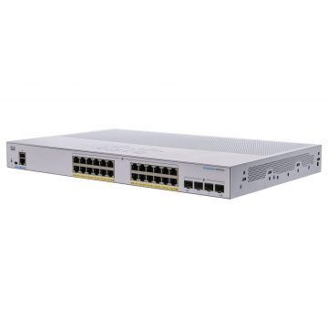   Cisco CBS250-24P-4G-EU 24-portni GE Smart Switch, 24x GbE RJ-45, 4x 1G SFP, PoE+ 195W