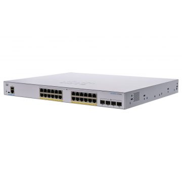   Cisco CBS250-24FP-4X-EU 24-portni GE Smart Switch, 24x GbE RJ-45, 4x 10G SFP+, PoE+ 370W