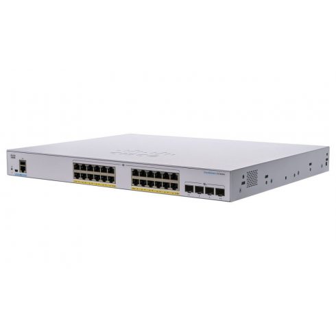 Cisco CBS350-24P-4X-EU 24-portni GE upravljani prekidač, 24x GbE RJ-45, 4x 10G SFP+, PoE+ 195W