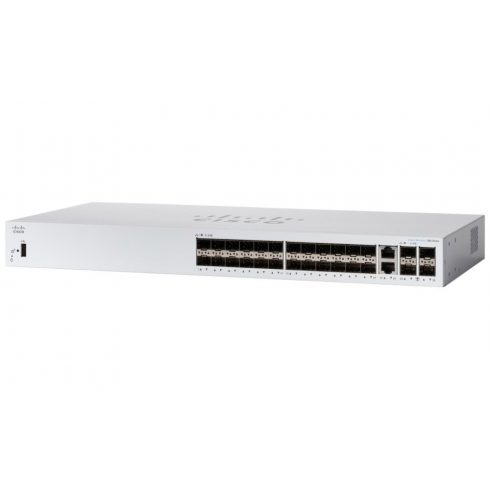 Cisco CBS350-24S-4G-EU 24xGbE SFP utori, 2xGbE kombinirani + 2xSFP, bez ventilatora