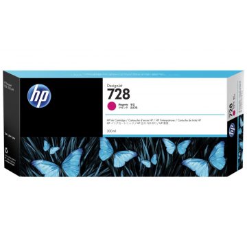   HP F9K16A uložak br. 728 magenta veliki 300 ml magenta (designjet T830, T730)