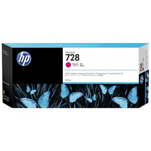 HP F9K16A uložak br. 728 magenta veliki 300 ml magenta (designjet T830, T730)