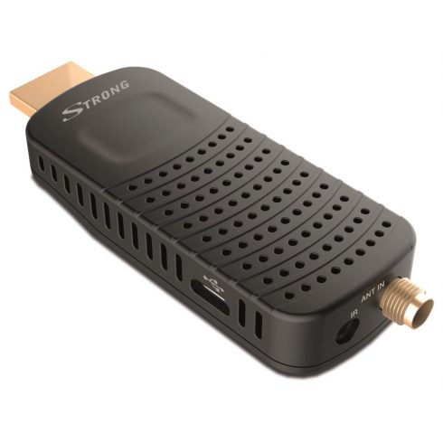 STRONG DVB-T/T2 tuner HDMI stick SRT 82/ Full HD/ H.265/HEVC/ vanjska antena/ EPG/ PVR/ HDMI/ USB/ micro USB/ IR/ crni