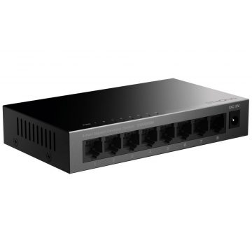   STRONG switch SW8000M/ 8x Gigabit RJ45 port/ 10/100/1000 Mb/s/ 16 Gb/s/ 802.3i/u/ab/x/az/ metalno kućište/ crna