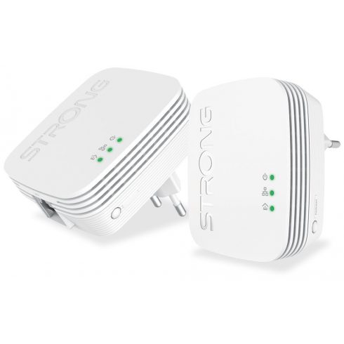 STRONG set od 2 Powerline 600 DUO MINI adaptera/ 600 Mbit/s/ 1x LAN/ bijeli