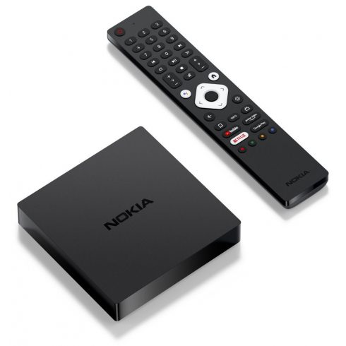 NOKIA android box 8000/ 4K Ultra HD/ NETFLIX/ 02 TV/ HDMI/ USB 3.0/ USB-C/ USB 2.0/ BT/ Wi-Fi/ LAN/ Android TV 10/ crni